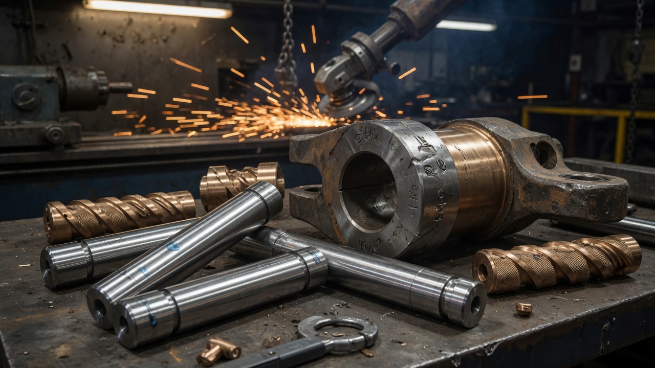 Fabricated pins and bushes for heavy machinery joints